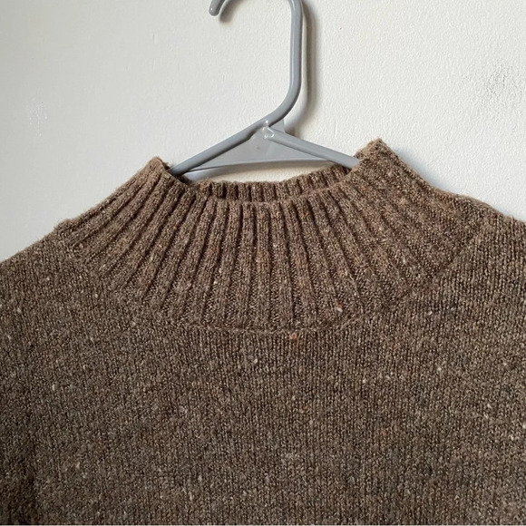 Wool Blend Tan Mid Turtleneck Sweater - Women’s Size M - Picture 4 of 8